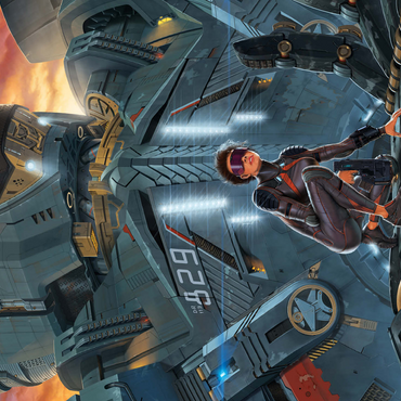 Searchlight Giant Robot - Vincent Hie 500 Jigsaw Puzzle 3D Modell