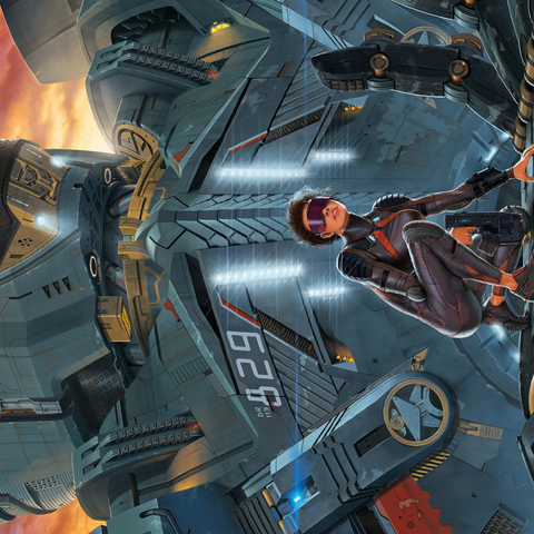 Searchlight Giant Robot - Vincent Hie 500 Jigsaw Puzzle 3D Modell