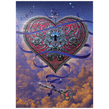 puzzleplate Heart and Key - Vincent Hie 1000 Jigsaw Puzzle