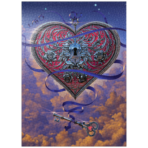 puzzleplate Heart and Key - Vincent Hie 1000 Jigsaw Puzzle