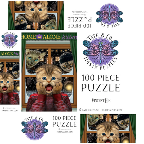 Home Alone Kitten Movie Cats - Vincent Hie 100 Jigsaw Puzzle box 3D Modell
