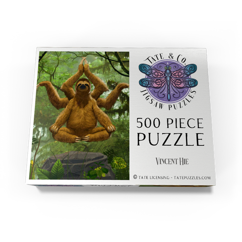 Zen Sloth Meditation - Vincent Hie 500 Jigsaw Puzzle box view3