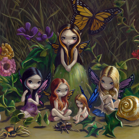 A Gathering of Fairies - Jasmine Becket-Griffith 1000 Jigsaw Puzzle 3D Modell