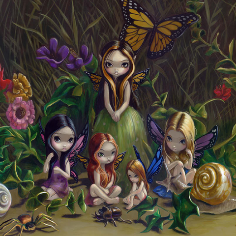 A Gathering of Fairies - Jasmine Becket-Griffith 100 Jigsaw Puzzle 3D Modell