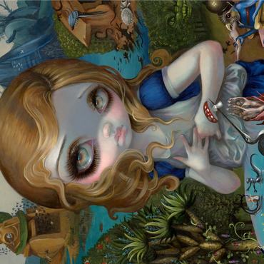 Alice in the Garden of Earthly Delights - Jasmine Becket-Griffith 1000 Jigsaw Puzzle 3D Modell
