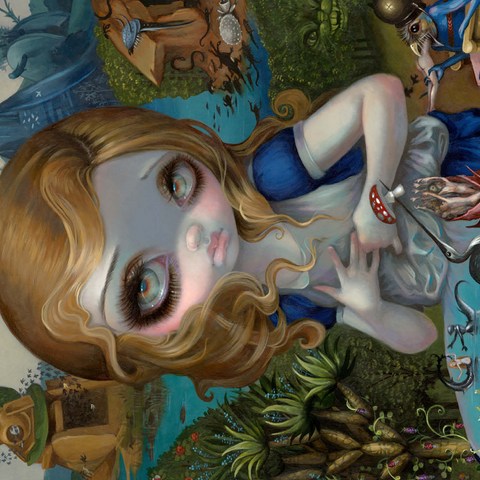 Alice in the Garden of Earthly Delights - Jasmine Becket-Griffith 500 Jigsaw Puzzle 3D Modell