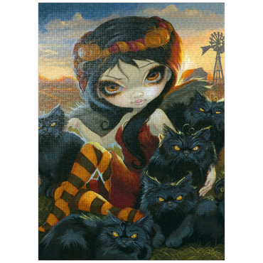 puzzleplate Autumn Kitties - Jasmine Becket-Griffith 1000 Jigsaw Puzzle