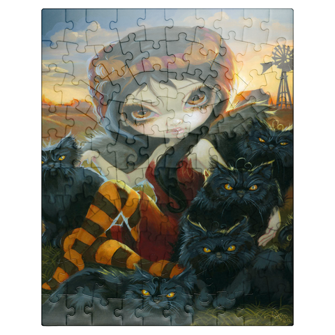 puzzleplate Autumn Kitties - Jasmine Becket-Griffith 100 Jigsaw Puzzle