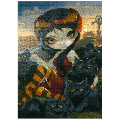 puzzleplate Autumn Kitties - Jasmine Becket-Griffith 500 Jigsaw Puzzle