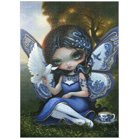 puzzleplate Blue Willow Fairy - Jasmine Becket-Griffith 1000 Jigsaw Puzzle
