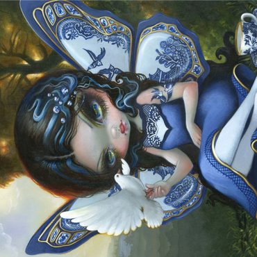 Blue Willow Fairy - Jasmine Becket-Griffith 1000 Jigsaw Puzzle 3D Modell