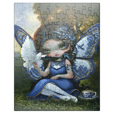 puzzleplate Blue Willow Fairy - Jasmine Becket-Griffith 100 Jigsaw Puzzle