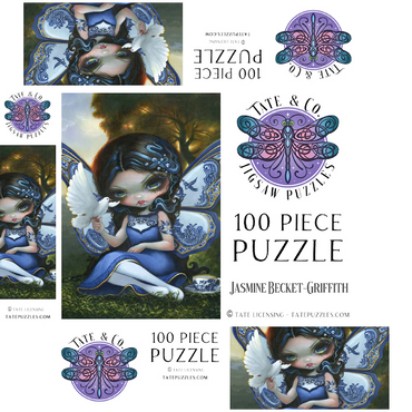 Blue Willow Fairy - Jasmine Becket-Griffith 100 Jigsaw Puzzle box 3D Modell