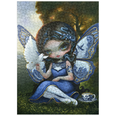 puzzleplate Blue Willow Fairy - Jasmine Becket-Griffith 500 Jigsaw Puzzle