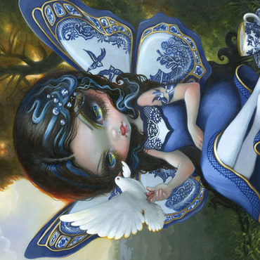 Blue Willow Fairy - Jasmine Becket-Griffith 500 Jigsaw Puzzle 3D Modell