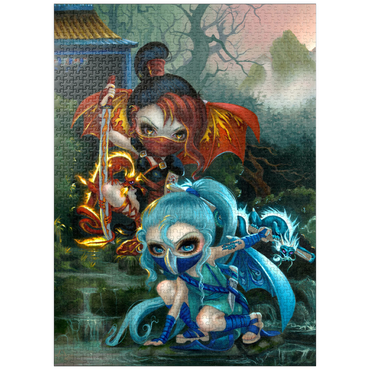 puzzleplate Ninja Dragonlings - Jasmine Becket-Griffith 1000 Jigsaw Puzzle