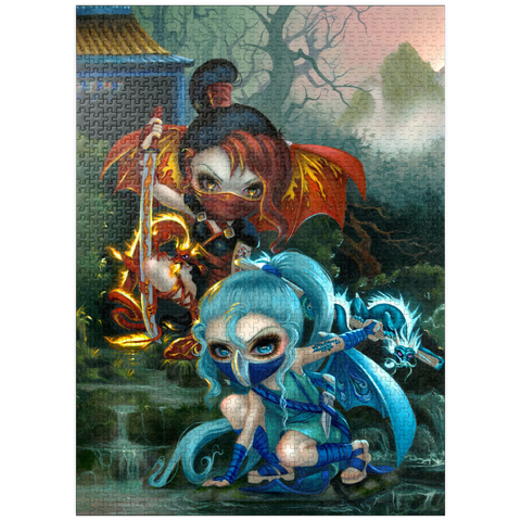 puzzleplate Ninja Dragonlings - Jasmine Becket-Griffith 1000 Jigsaw Puzzle