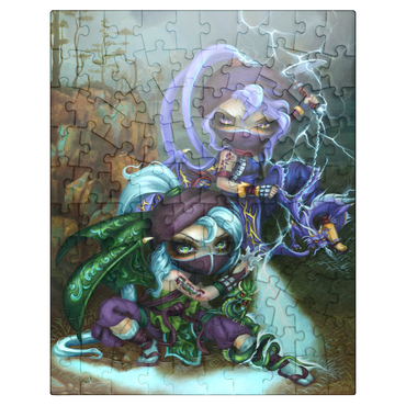 puzzleplate Ninja Dragonlings II - Jasmine Becket-Griffith 100 Jigsaw Puzzle