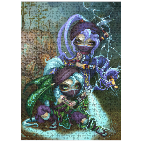 puzzleplate Ninja Dragonlings II - Jasmine Becket-Griffith 500 Jigsaw Puzzle
