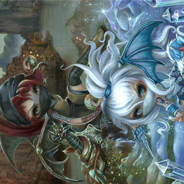 Ninja Dragonlings III - Jasmine Becket-Griffith 1000 Jigsaw Puzzle 3D Modell