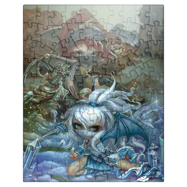 puzzleplate Ninja Dragonlings III - Jasmine Becket-Griffith 100 Jigsaw Puzzle