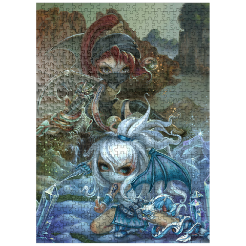 puzzleplate Ninja Dragonlings III - Jasmine Becket-Griffith 500 Jigsaw Puzzle