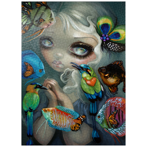 puzzleplate Poissons Volants Les Oiseaux - Jasmine Becket-Griffith 1000 Jigsaw Puzzle