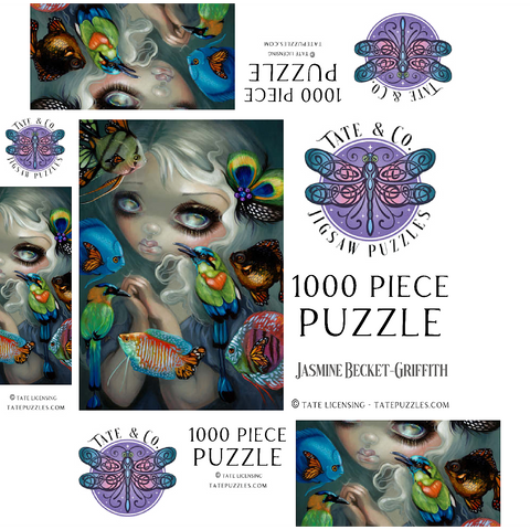 Poissons Volants Les Oiseaux - Jasmine Becket-Griffith 1000 Jigsaw Puzzle box 3D Modell