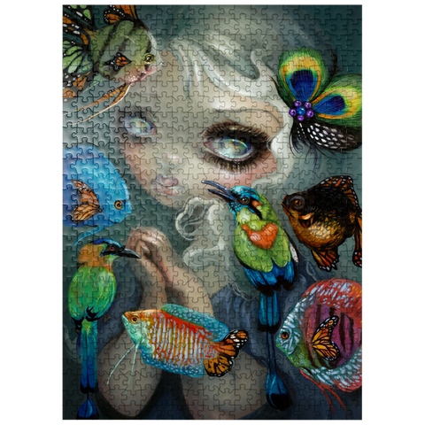 puzzleplate Poissons Volants Les Oiseaux - Jasmine Becket-Griffith 500 Jigsaw Puzzle