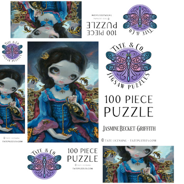 Queen of Bees - Jasmine Becket-Griffith 100 Jigsaw Puzzle box 3D Modell