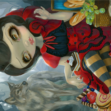 Red Riding Hood's Picnic - Jasmine Becket-Griffith 1000 Jigsaw Puzzle 3D Modell