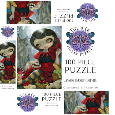 Red Riding Hood's Picnic - Jasmine Becket-Griffith 100 Jigsaw Puzzle box 3D Modell