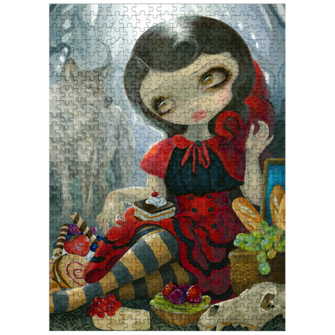 puzzleplate Red Riding Hood's Picnic - Jasmine Becket-Griffith 500 Jigsaw Puzzle