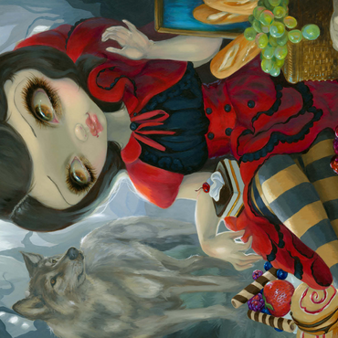 Red Riding Hood's Picnic - Jasmine Becket-Griffith 500 Jigsaw Puzzle 3D Modell