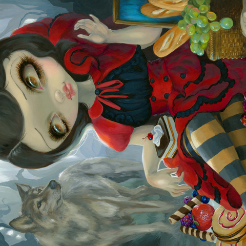 Red Riding Hood's Picnic - Jasmine Becket-Griffith 500 Jigsaw Puzzle 3D Modell