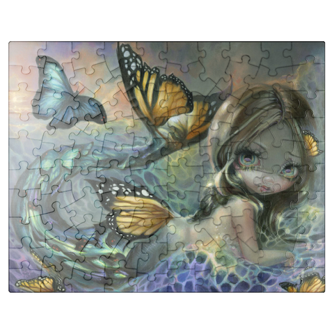 puzzleplate Sea Monarch Mermaid - Jasmine Becket-Griffith 100 Jigsaw Puzzle