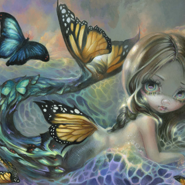 Sea Monarch Mermaid - Jasmine Becket-Griffith 100 Jigsaw Puzzle 3D Modell