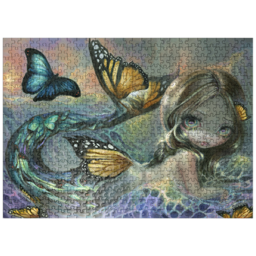 puzzleplate Sea Monarch Mermaid - Jasmine Becket-Griffith 500 Jigsaw Puzzle