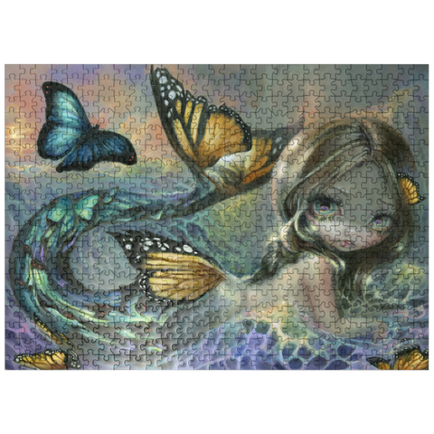 puzzleplate Sea Monarch Mermaid - Jasmine Becket-Griffith 500 Jigsaw Puzzle