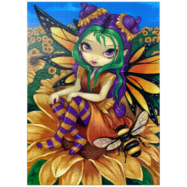 puzzleplate Sunflower Fairy with Bee - Jasmine Becket-Griffith 1000 Jigsaw Puzzle