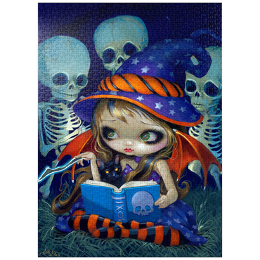puzzleplate Skeleton Magic Halloween Fairy - Jasmine Becket-Griffith 1000 Jigsaw Puzzle