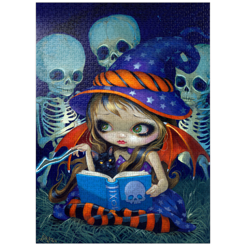 puzzleplate Skeleton Magic Halloween Fairy - Jasmine Becket-Griffith 1000 Jigsaw Puzzle