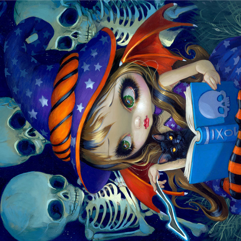 Skeleton Magic Halloween Fairy - Jasmine Becket-Griffith 1000 Jigsaw Puzzle 3D Modell