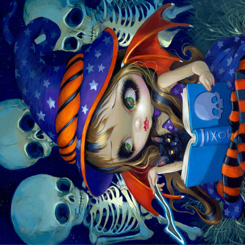 Skeleton Magic Halloween Fairy - Jasmine Becket-Griffith 100 Jigsaw Puzzle 3D Modell