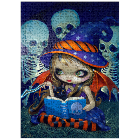 puzzleplate Skeleton Magic Halloween Fairy - Jasmine Becket-Griffith 500 Jigsaw Puzzle