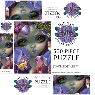 The Language of Flowers 3 - Jasmine Becket-Griffith 500 Jigsaw Puzzle box 3D Modell