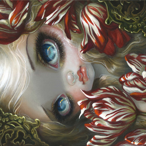 The Language of Flowers 4 - Jasmine Becket-Griffith 1000 Jigsaw Puzzle 3D Modell