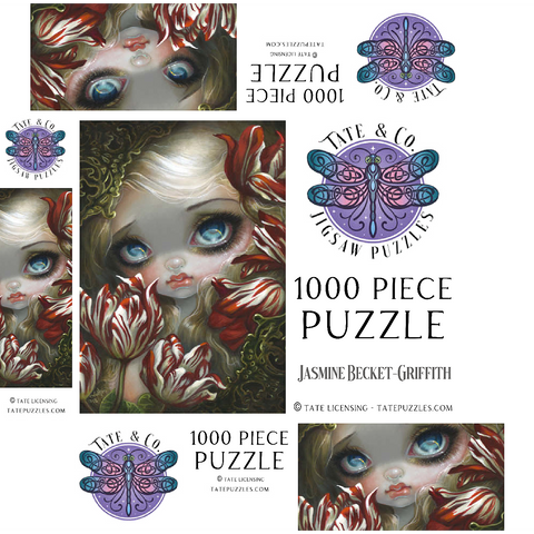 The Language of Flowers 4 - Jasmine Becket-Griffith 1000 Jigsaw Puzzle box 3D Modell