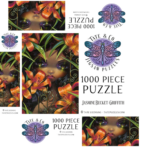 The Language of Flowers 5 - Jasmine Becket-Griffith 1000 Jigsaw Puzzle box 3D Modell