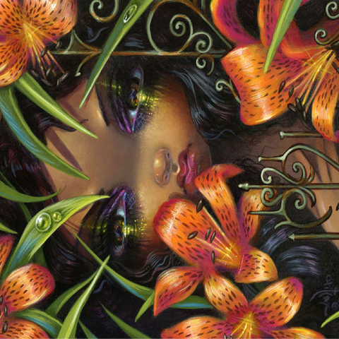 The Language of Flowers 5 - Jasmine Becket-Griffith 100 Jigsaw Puzzle 3D Modell